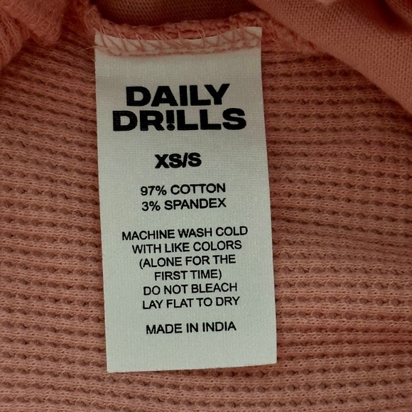 Daily Drills Thermal Resort Pant Dusty Rose Wide Leg Women’s Size XS/S - Picture 11 of 12